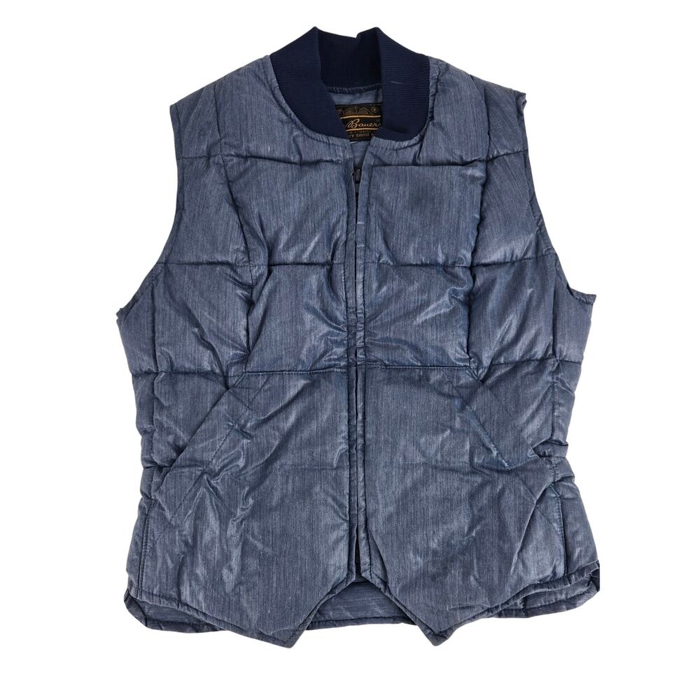 VIintage 90s Eddie Bauer Goose Down Quilted Vest Black Tag Vintage Womens XS